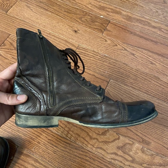 Steve Madden brown leather boots size 11 - Picture 4 of 5